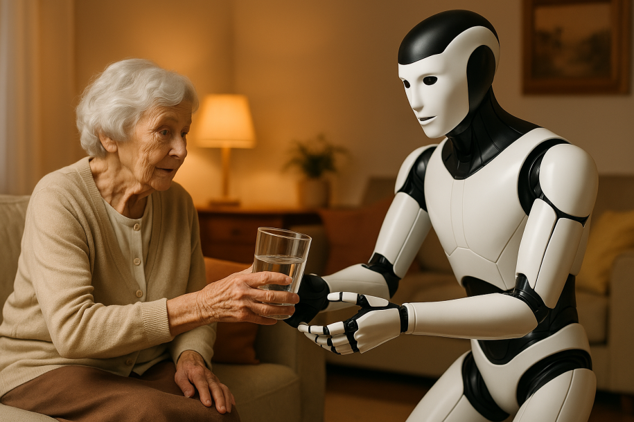 Umelá inteligencia a humanoidní roboti v sociálnych službách: budúcnosť opatrovania?